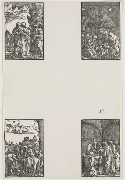 Menneskets fall og forløsning, ca. 1515. av Albrecht Altdorfer