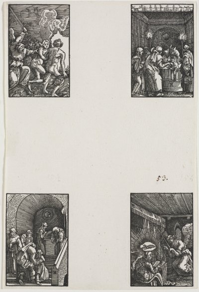Menneskets fall og forløsning, ca. 1515. av Albrecht Altdorfer