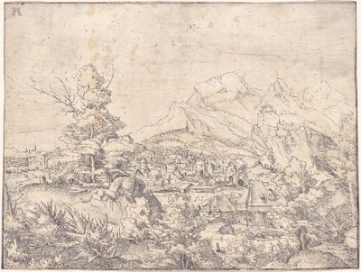 Det store landskapet med vannmøllen av Albrecht Altdorfer