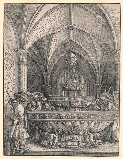 Den hellige familie på flukt til Egypt av Albrecht Altdorfer