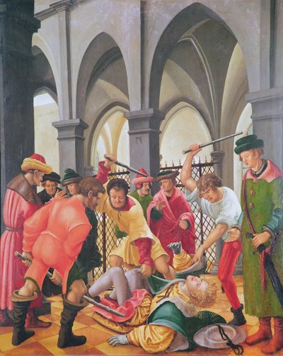 St. Florians martyrium av Albrecht Altdorfer