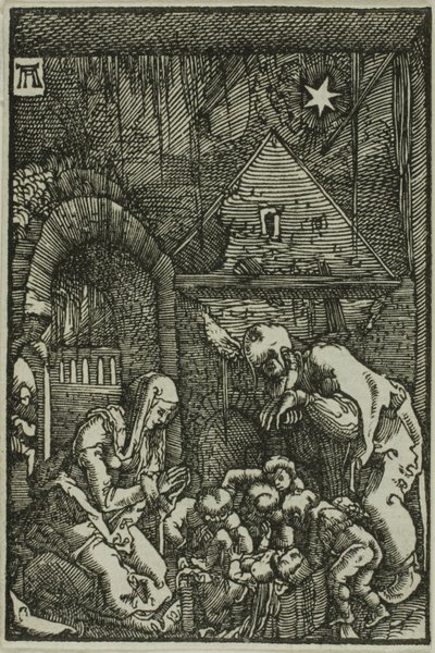 The Nativity, fra The Fall and Redemption of Man av Albrecht Altdorfer