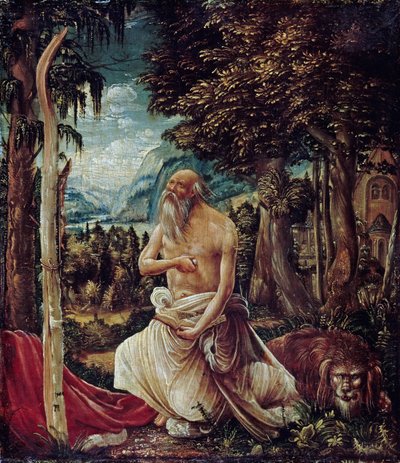 Den angrende Saint Hieronymus, 1507 av Albrecht Altdorfer
