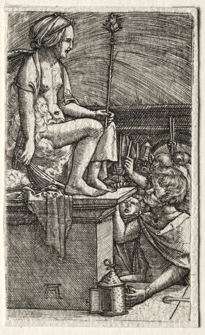 Den romerske kurtisanen eller The Revenge of the Sorcerer Virgil av Albrecht Altdorfer