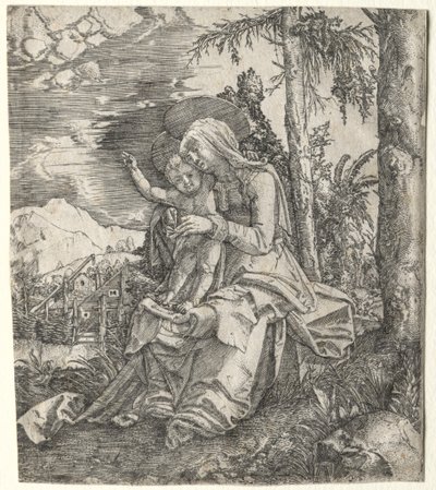 Jomfruen i et landskap av Albrecht Altdorfer