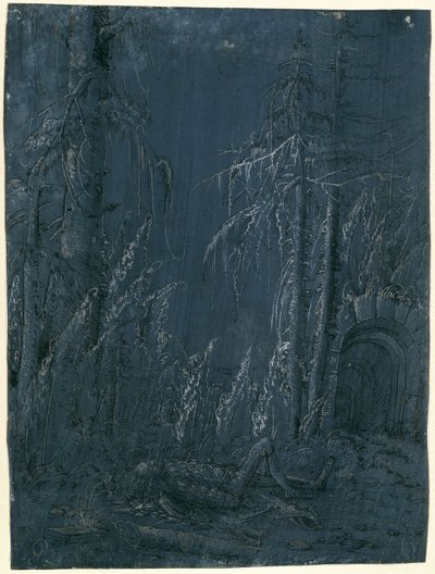 Død Pyramus av Albrecht Altdorfer