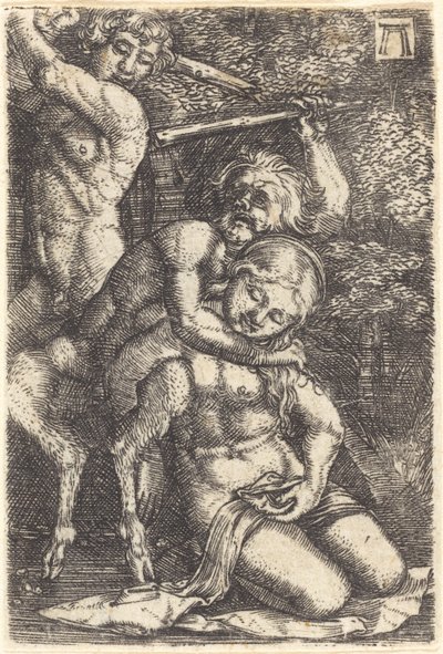 To satyrer som kjemper om en nymfe av Albrecht Altdorfer