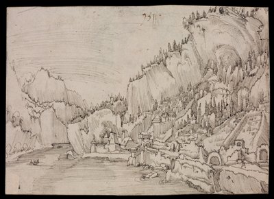 Sarmingstein ved Donau av Albrecht Altdorfer