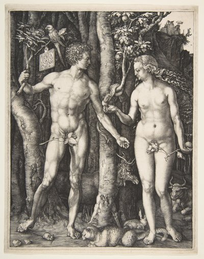 Adam og Eva, 1504 av Albrecht Dürer