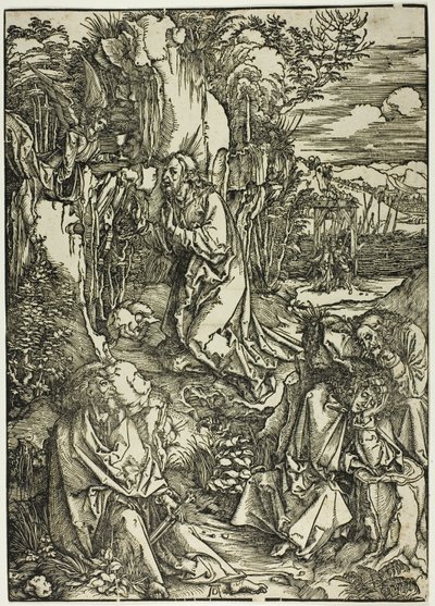 Agony in the Garden, fra The Large Passion av Albrecht Dürer