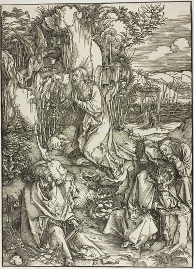 Agony in the Garden, fra The Large Passion av Albrecht Dürer
