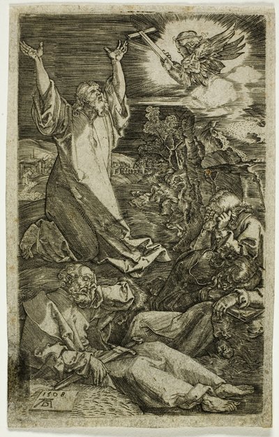 Agony in the Garden, fra den graverte lidenskapen av Albrecht Dürer