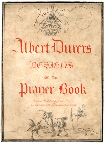 Albert Dürers design for bønneboken, 1817. av Albrecht Dürer