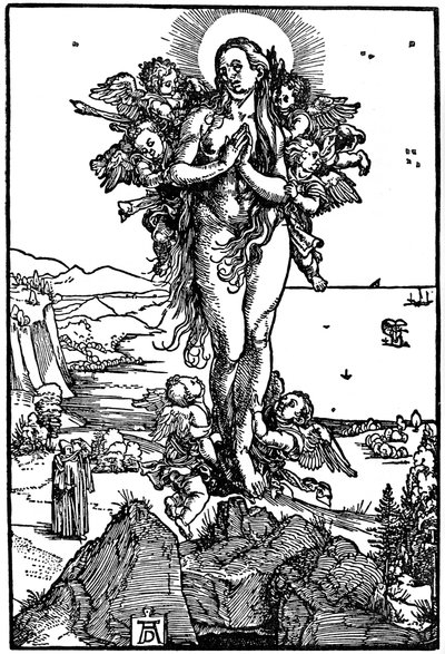 Maria Magdalenas himmelfart, 1507-1510, 1936 av Albrecht Dürer