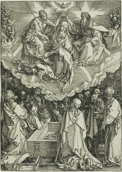 Assumption and Coronation of the Virgin, fra The Life of the Virgin av Albrecht Dürer