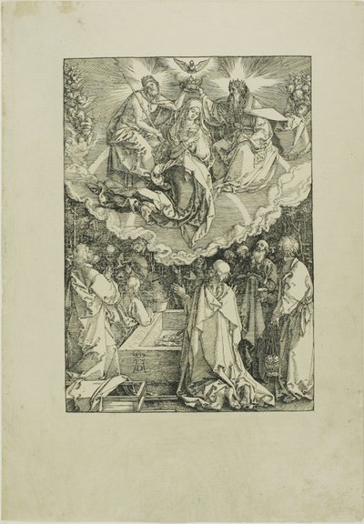 Assumption and Coronation of the Virgin, fra The Life of the Virgin av Albrecht Dürer