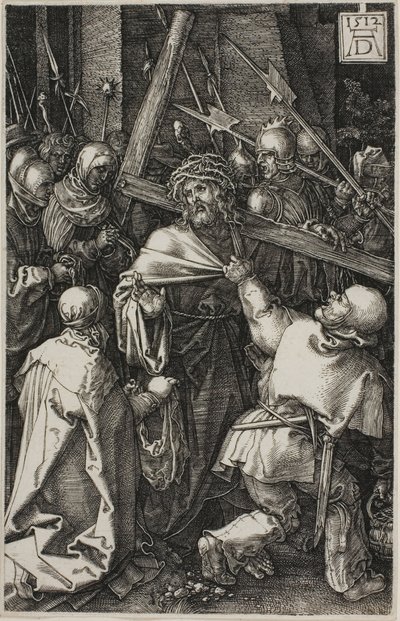 Bæring av korset, fra The Engraved Passion av Albrecht Dürer