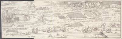 Beleiringen av et slott av Albrecht Dürer