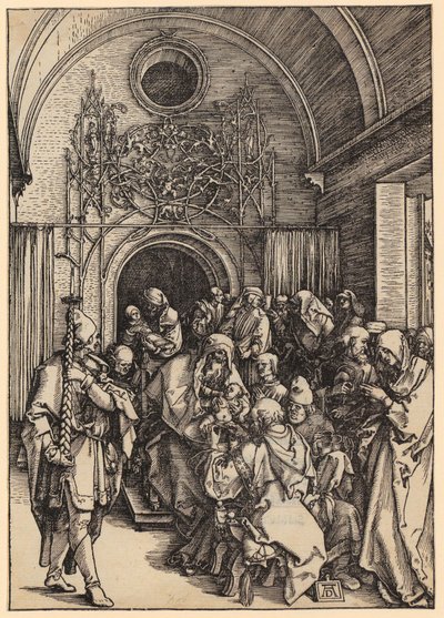 Kristi omskjæring, blad 11 i serien «Marias liv» av Albrecht Dürer