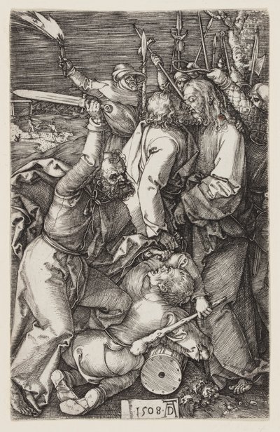 Forræderi mot Kristus, fra The Engraved Passion av Albrecht Dürer