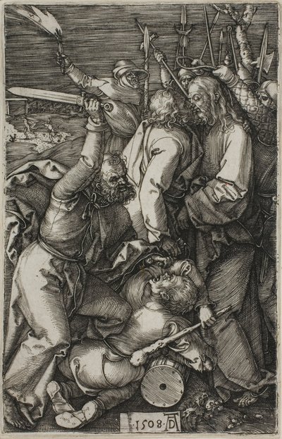 Forræderi mot Kristus, fra The Engraved Passion av Albrecht Dürer