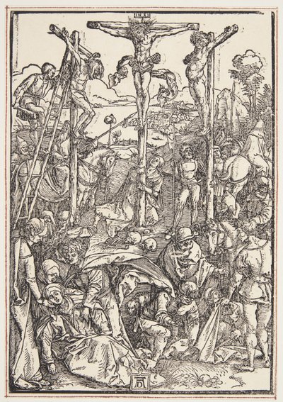 Golgata (beskjeden tresnitt) av Albrecht Dürer