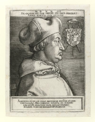 Kardinal Albert av Brandenburg, 1523 av Albrecht Dürer