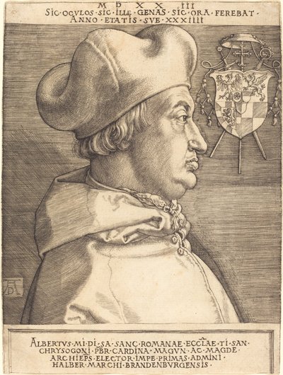 Kardinal Albrecht av Brandenburg ("Stor kardinal") av Albrecht Dürer
