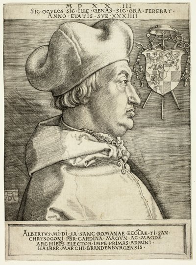 Kardinal Albrecht av Brandenburg (Den store kardinal) av Albrecht Dürer