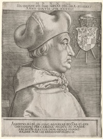Kardinal Albrecht av Brandenburg - Den store tallerken av Albrecht Dürer