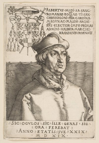 Kardinal Albrecht av Brandenburg, 1519. av Albrecht Dürer