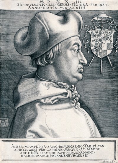 Kardinal Albrecht av Brandenburg Den store kardinal, 1523 1906 av Albrecht Dürer