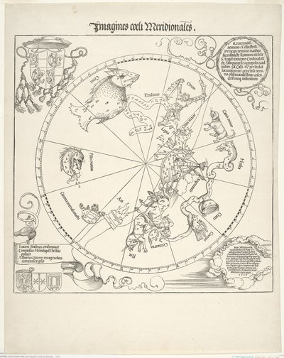 Himmelskart over den sørlige himmelen (Imagines coeli meridionalis) av Albrecht Dürer