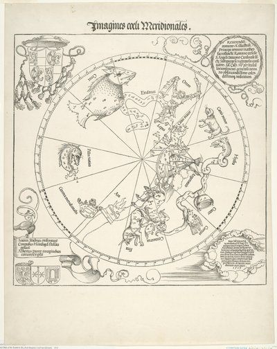 Himmelskart over den sørlige himmelen (Imagines coeli meridionalis) av Albrecht Dürer