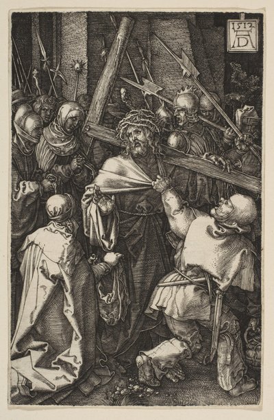 Kristus bærer korset, fra The Passion, 1512. av Albrecht Dürer