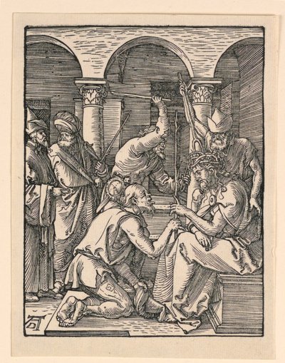 Christ Crowned with Thorns, fra The Little Passion Series av Albrecht Dürer