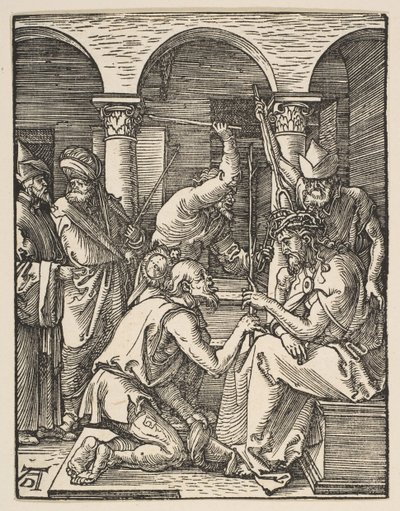Kristus kronet med torner, fra The Small Passion, ca. 1509. av Albrecht Dürer