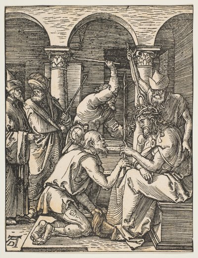 Kristus kronet med torner, fra The Small Passion, ca. 1509. av Albrecht Dürer