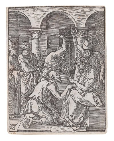 Christ Crowned with Thorns, fra serien The Small Passion, ca 1509-1511. av Albrecht Dürer