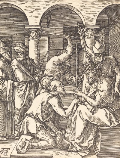 Kristus kronet med torner, sannsynligvis ca. 15091510. av Albrecht Dürer