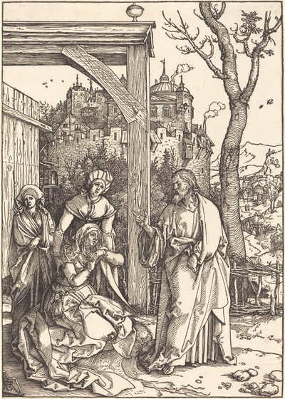 Kristus tar permisjon fra sin mor av Albrecht Dürer