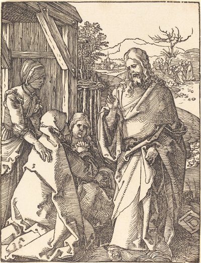 Kristus tar permisjon fra sin mor av Albrecht Dürer