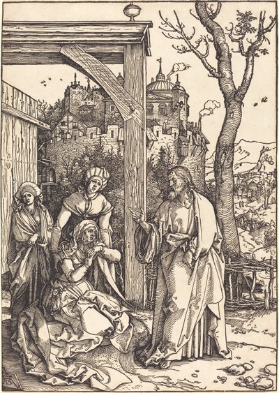 Kristus tar permisjon fra sin mor av Albrecht Dürer