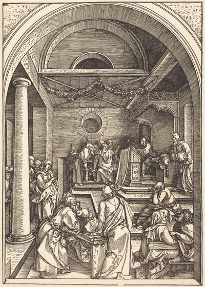 Kristus blant de skriftlærde av Albrecht Dürer