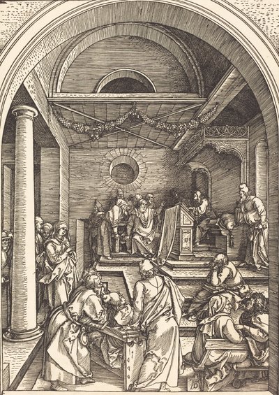 Kristus blant legene, ca. 15031504. av Albrecht Dürer