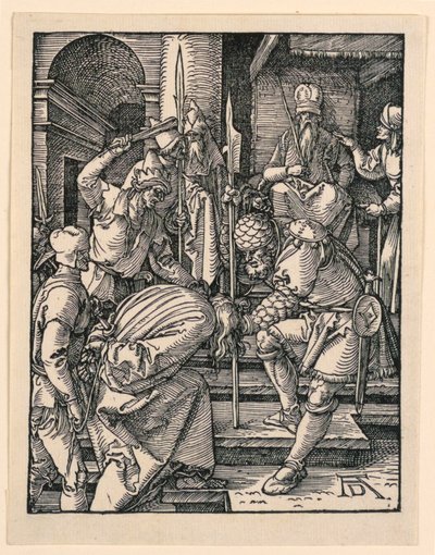 Kristus før Annas, fra The Little Passion-serien av Albrecht Dürer