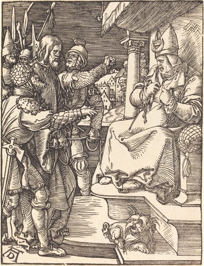 Kristus før Kaifas av Albrecht Dürer