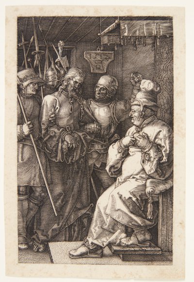 Kristus før Kaifas av Albrecht Dürer