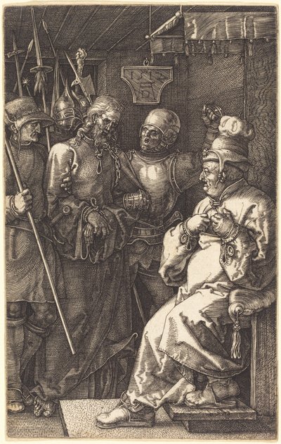 Kristus foran Kaifas av Albrecht Dürer