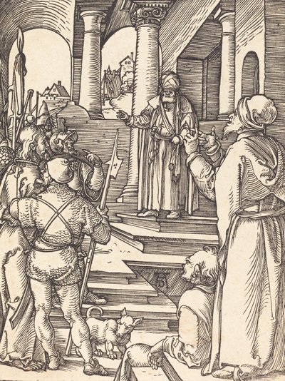 Kristus før Pilatus, sannsynligvis ca. 15091510. av Albrecht Dürer